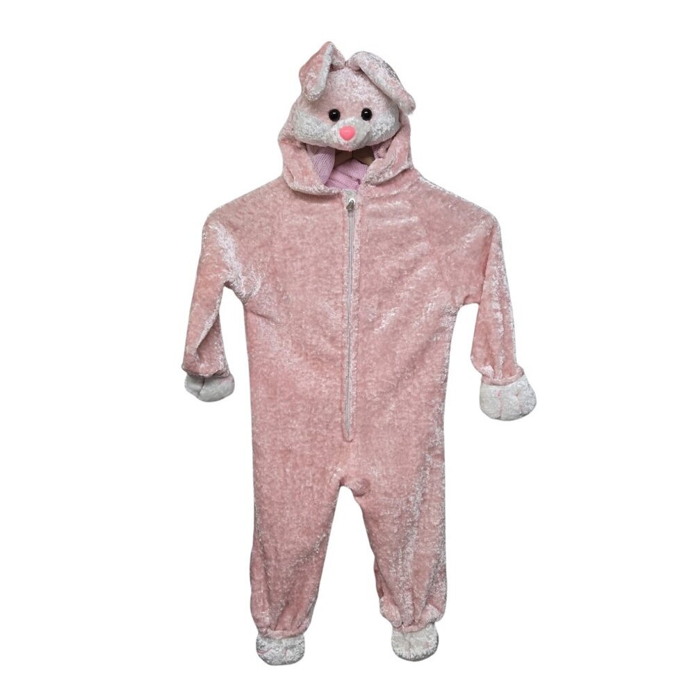 Easter Bunny Rabbit Toddler Costume Pink 2T or 18-24mos 28in Length